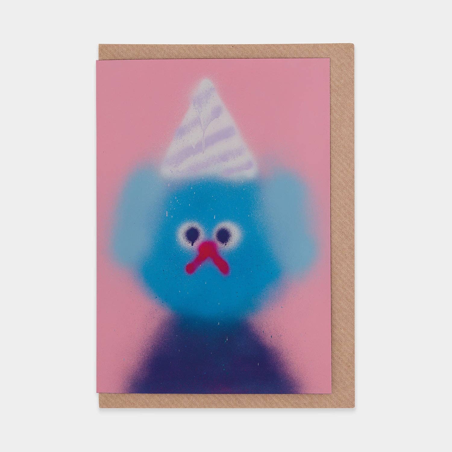 Evermade x Jon Burgerman Klappkarte Hazelnut Sky
