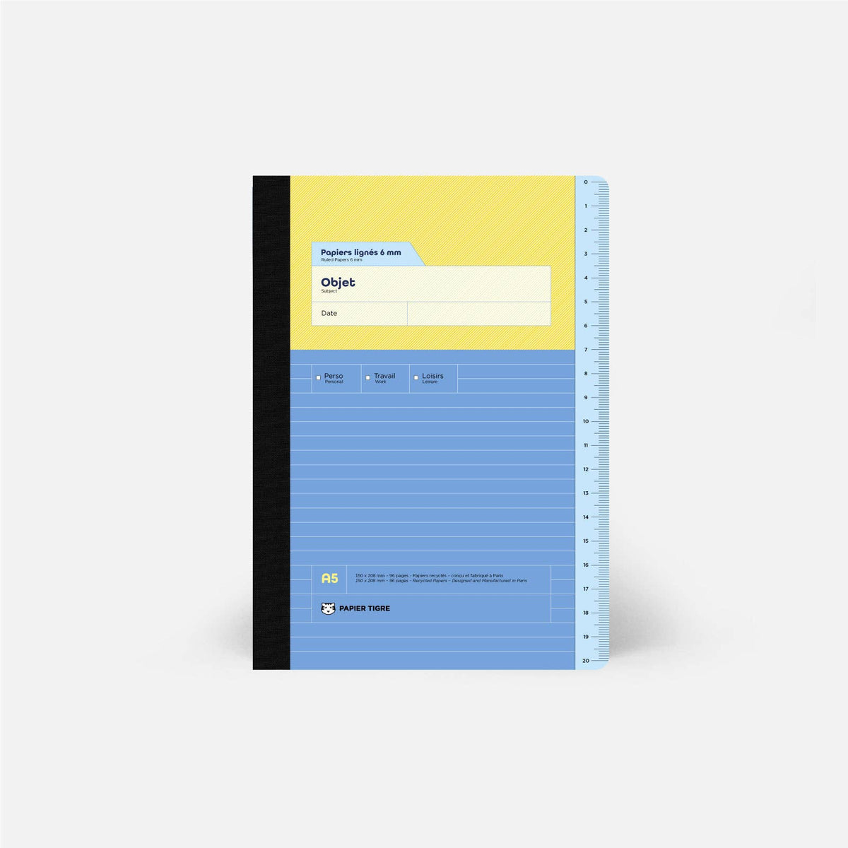 Papier Tigre Notizbuch A5 Admin Ruled