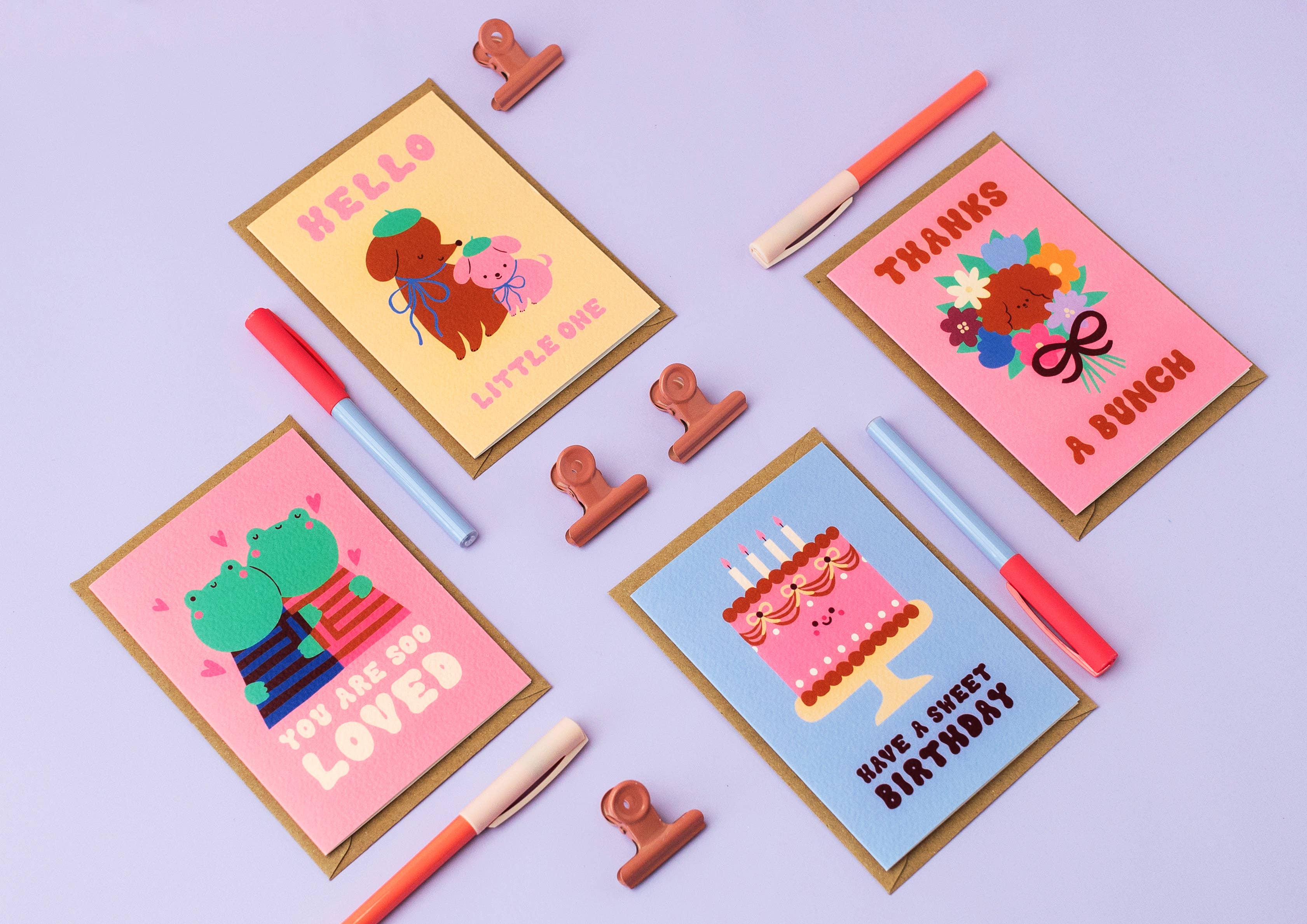 Rumble Cards x Wera Krason Klappkarte Hello Little One