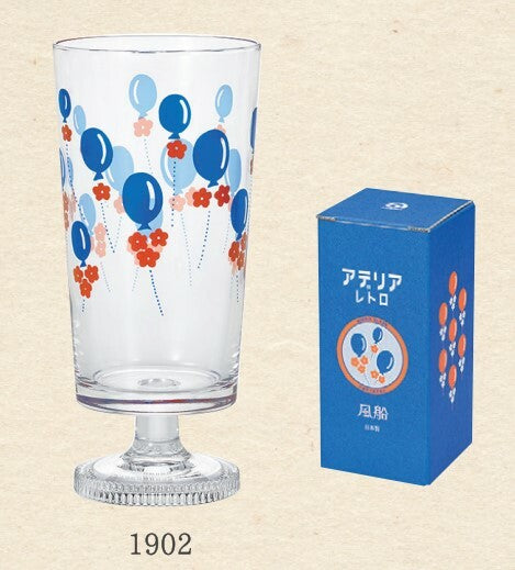 Aderia Retro Dessertglas Balloons Blue Red 305 ml