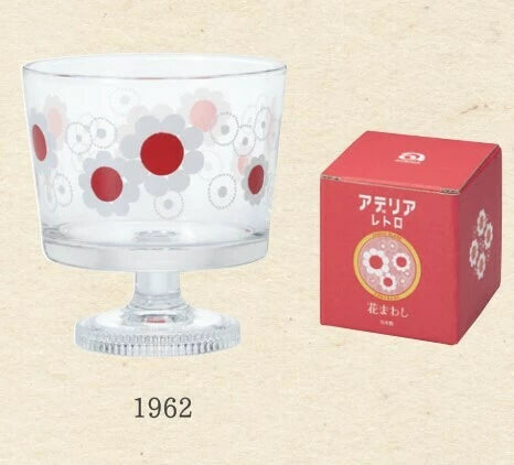 Aderia Retro Dessertglas Hanamawashi Red Flower 285 ml
