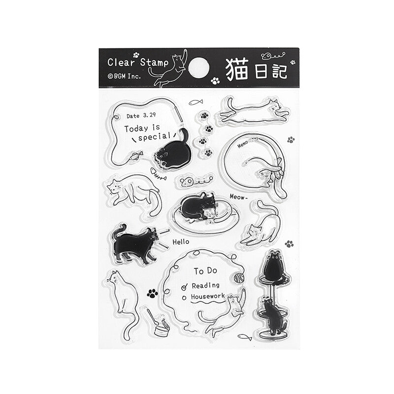 BGM Acryl Stempel Cat Diary