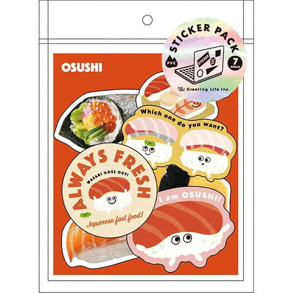 Greeting Life Sticker Set Sushi