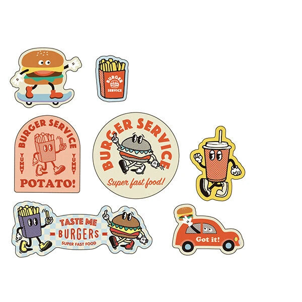 Greeting Life Sticker Set Burgers