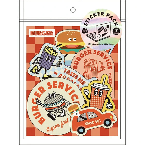 Greeting Life Sticker Set Burgers