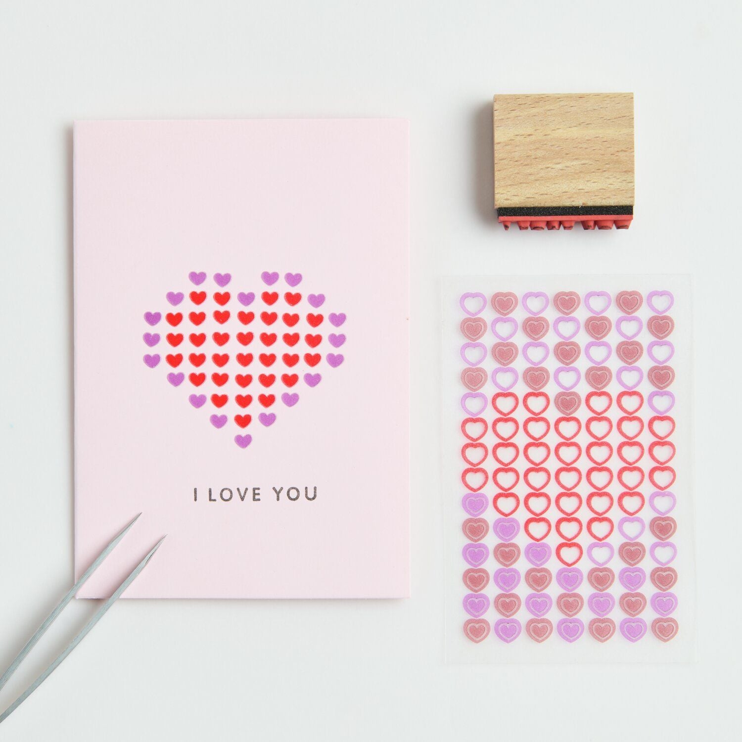 Paper Poetry Sticker Set Mini Herzen