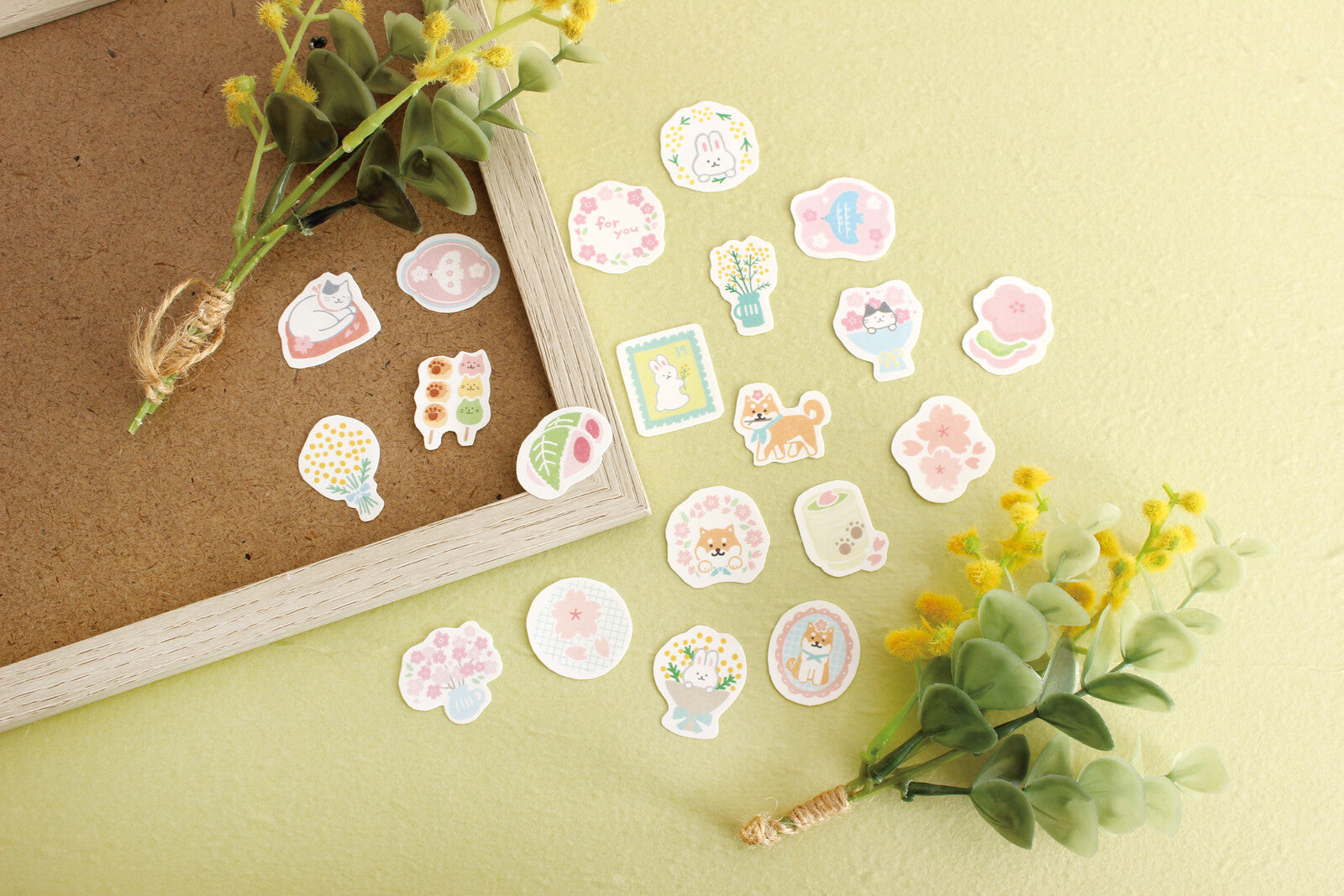 Furukawa Shiko Sticker Set Loose Mimosa