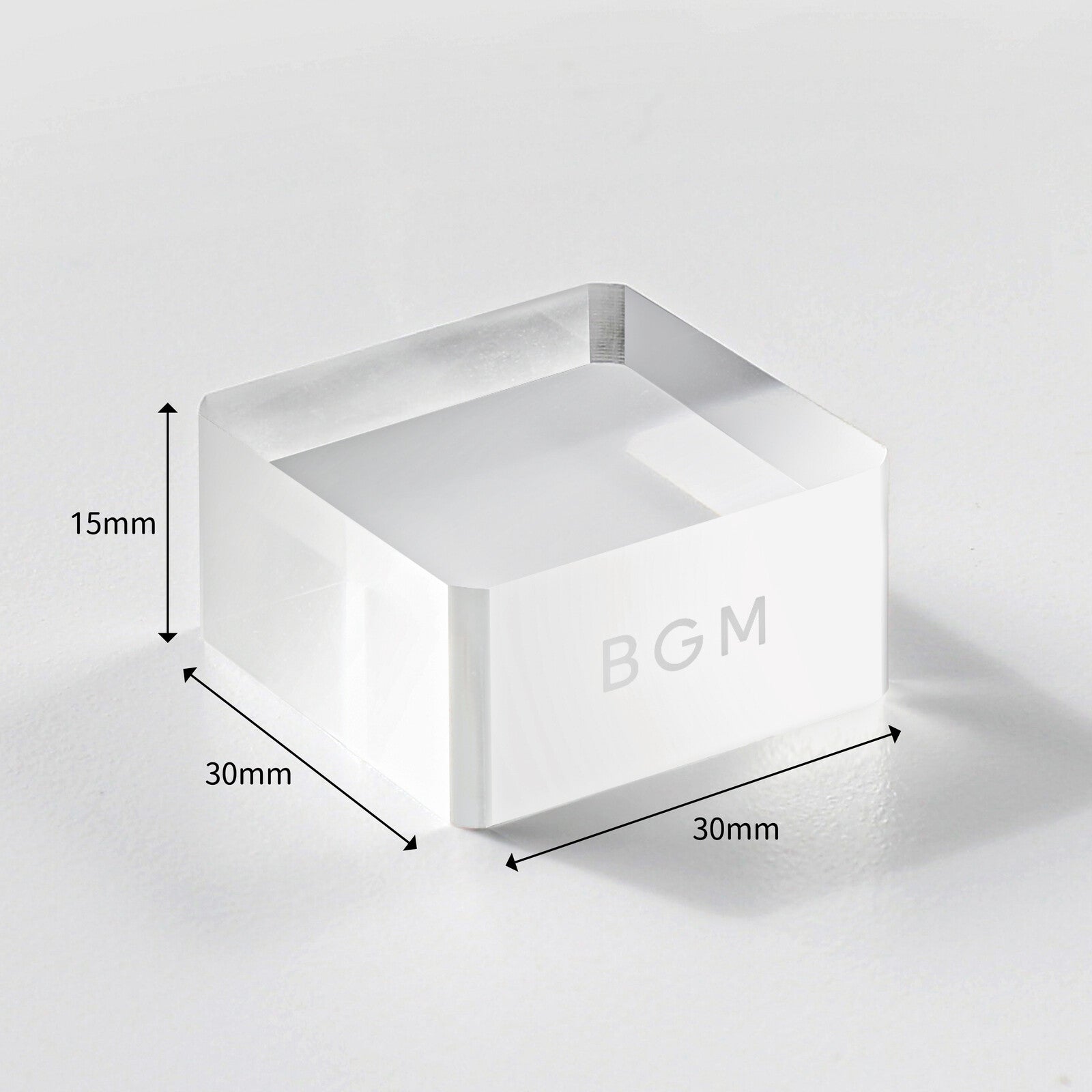 BGM Acryl Stempelblock Cube