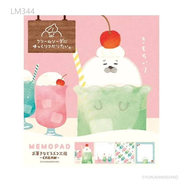 Furukawa Shiko Notizblock Memo Pad 4 Designs Seal Sweets