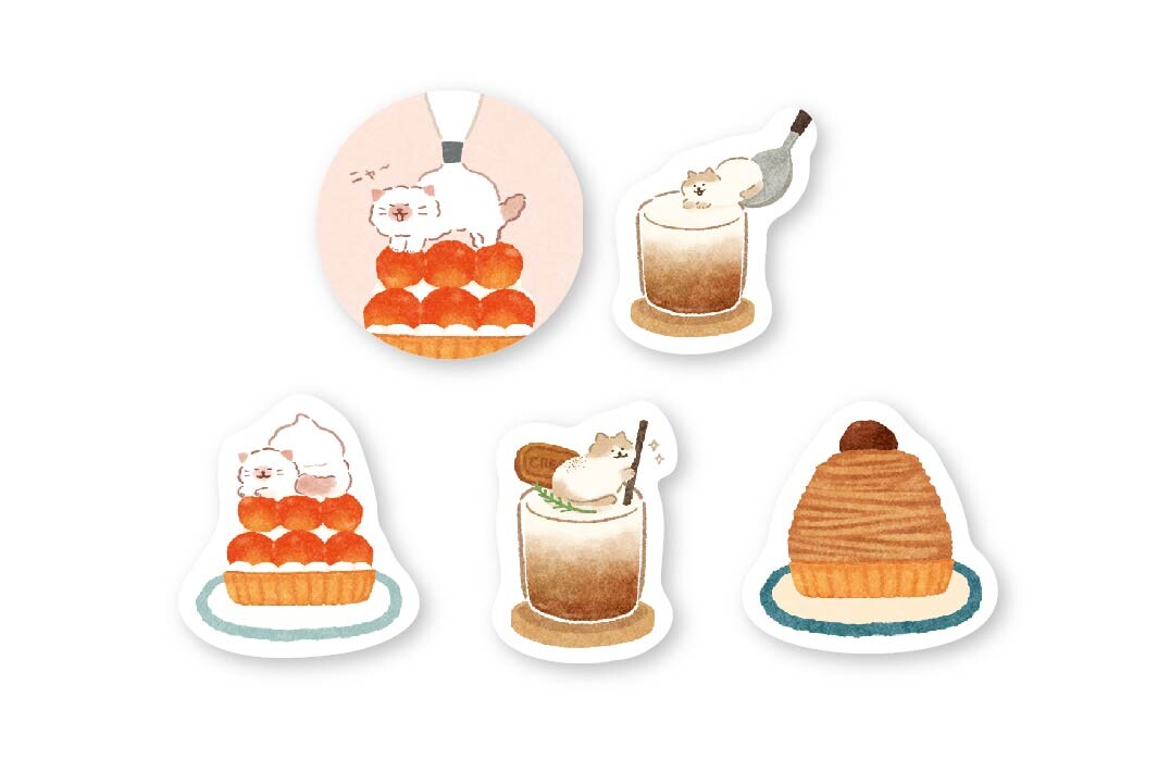 Furukawa Shiko Sticker Set Box Cat