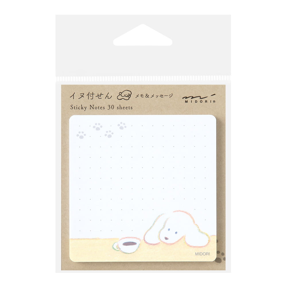 Midori Sticky Notes Coffee and Dog