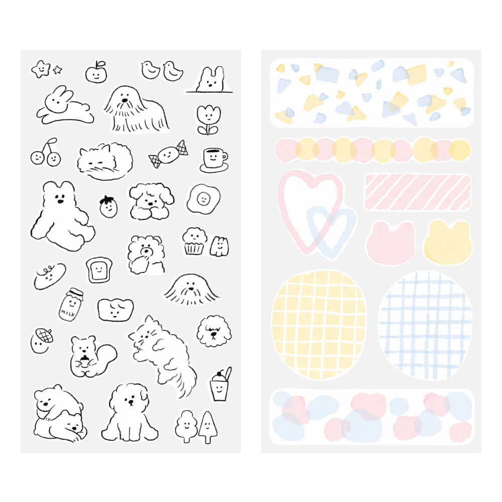 Midori Sticker Set Cute Motif
