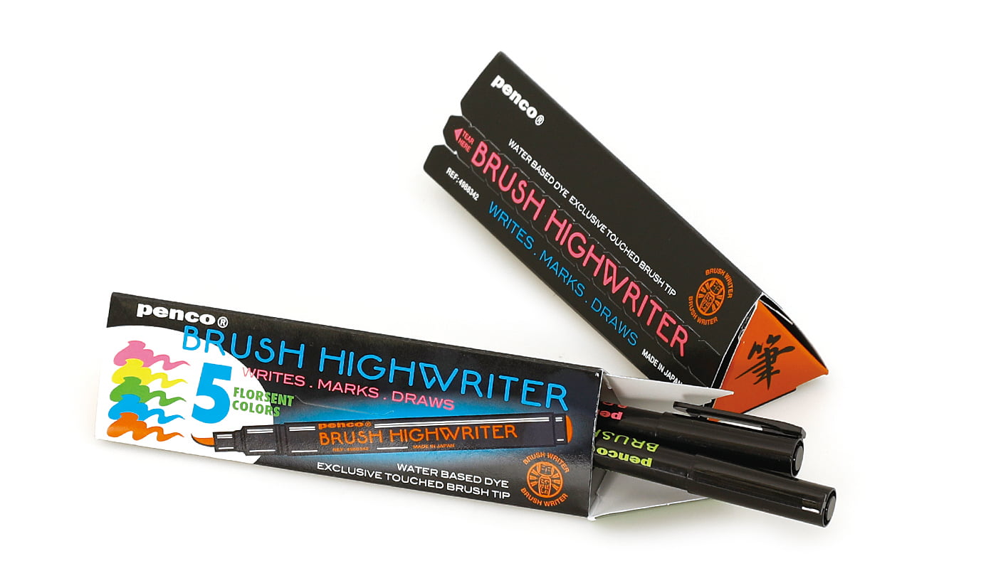 Penco Textmarker Set Brush Highwriter