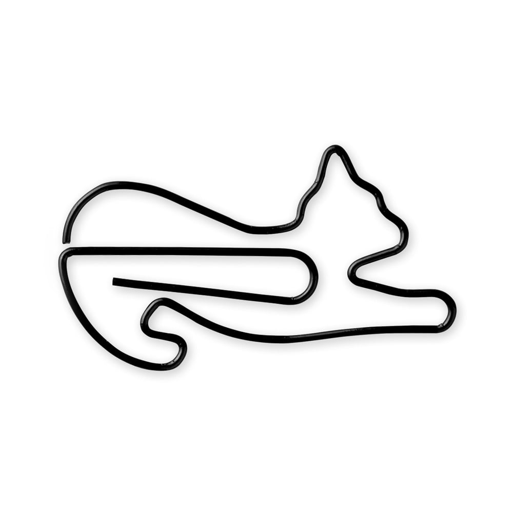 Midori Büroklammern D-Clips Mini Cat Stretching