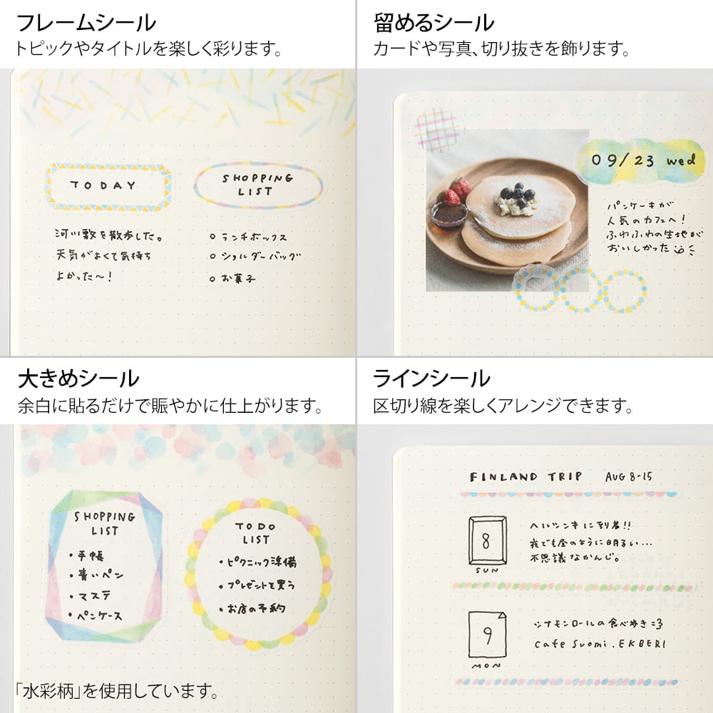 Midori Sticker Set Yuru Log Scandinavia
