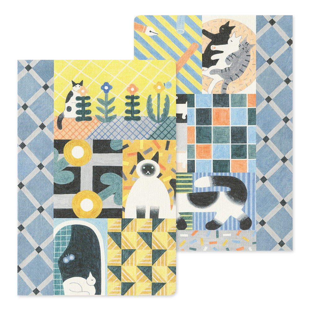 Midori Notizbuch Yuru Log Cat Dot Grid B6