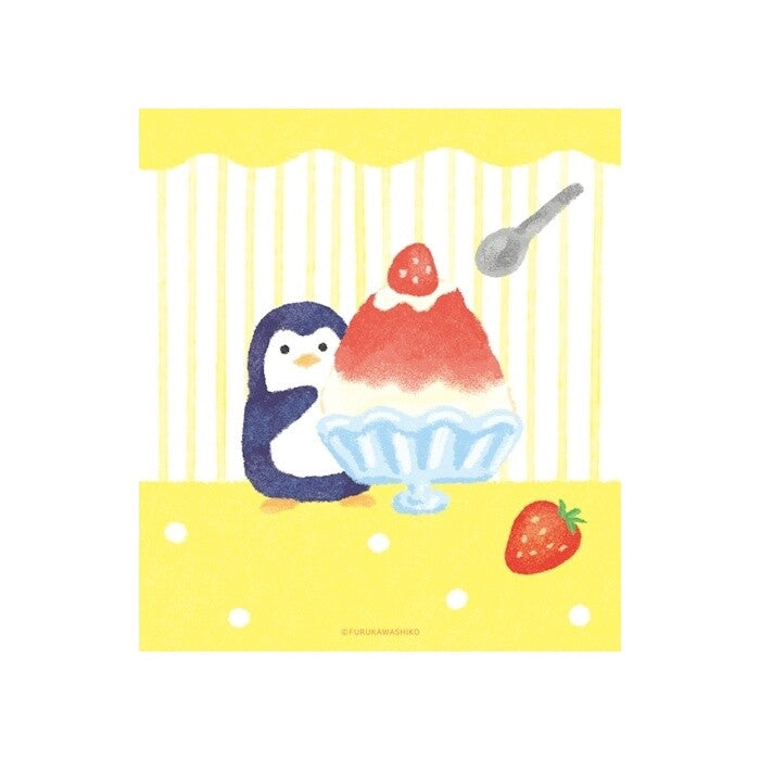 Furukawa Shiko Notizblock Memo Pad 4 Designs Penguin and Shaved Ice
