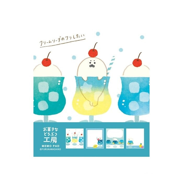 Furukawa Shiko Notizblock Memo Pad 4 Designs Soda Seal
