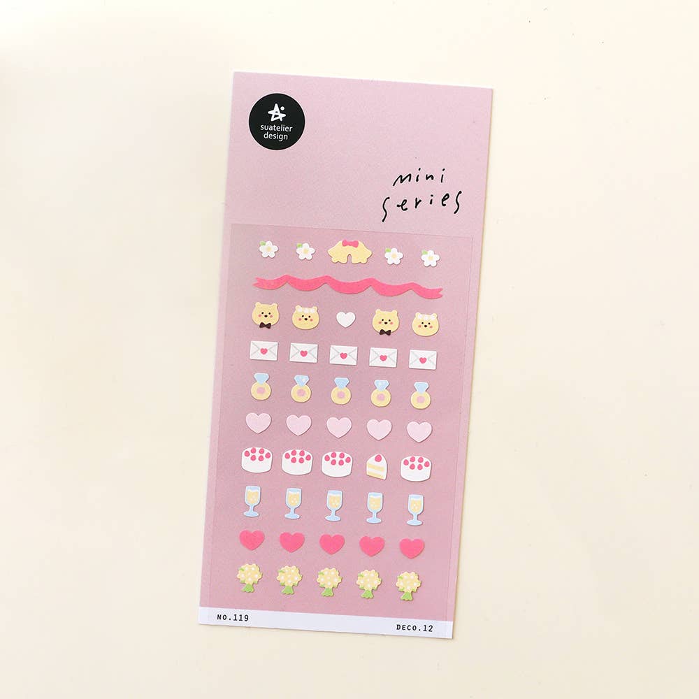 Suatelier Design Sticker Set Mini Series Love Bear