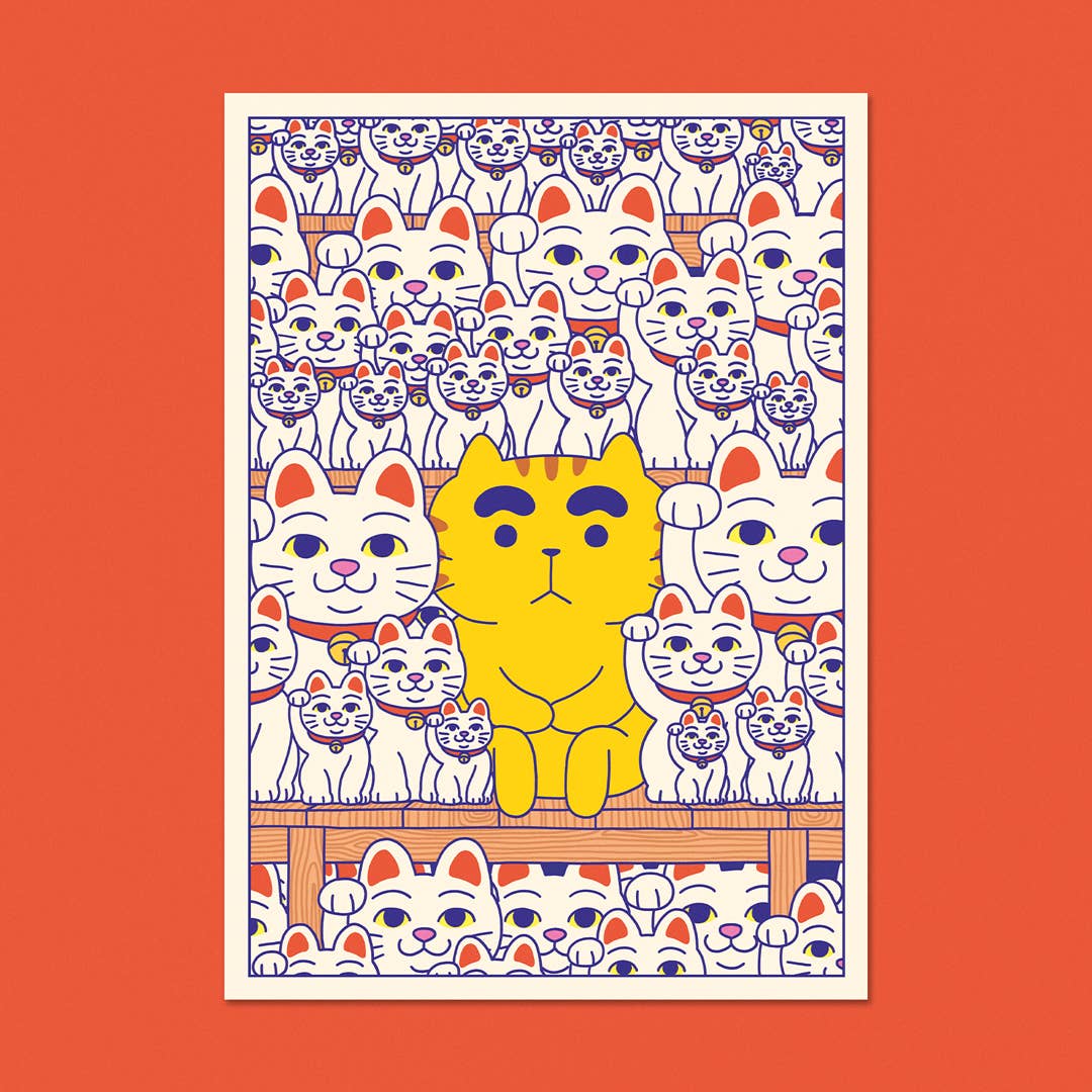 Yeaaah! Studio Postkarte Maneki-neko