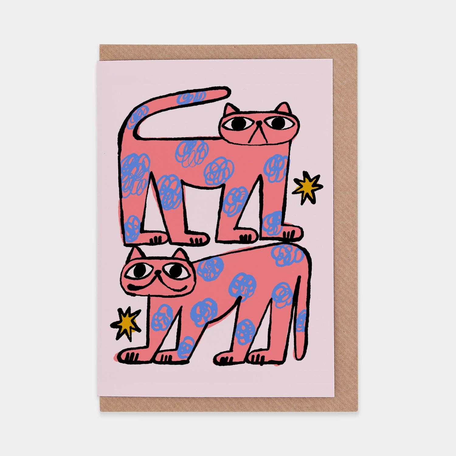 Evermade x Marcello Velho Klappkarte Colour Me Catso