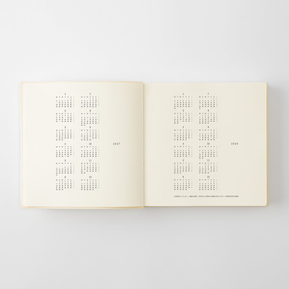 MD Product 2027 Notizbuch Kalender 1 Day 1 Page A5 Square
