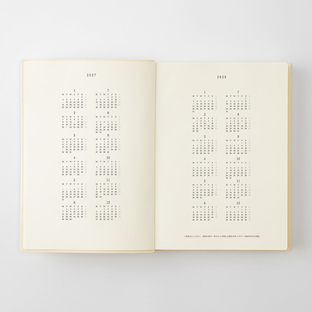 MD Product 2027 Notizbuch Kalender 1 Day 1 Page A5