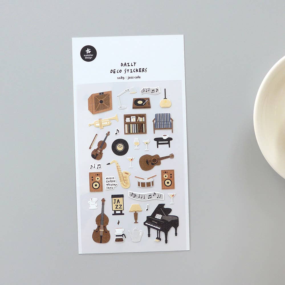 Suatelier Design Sticker Set Jazz Cafe
