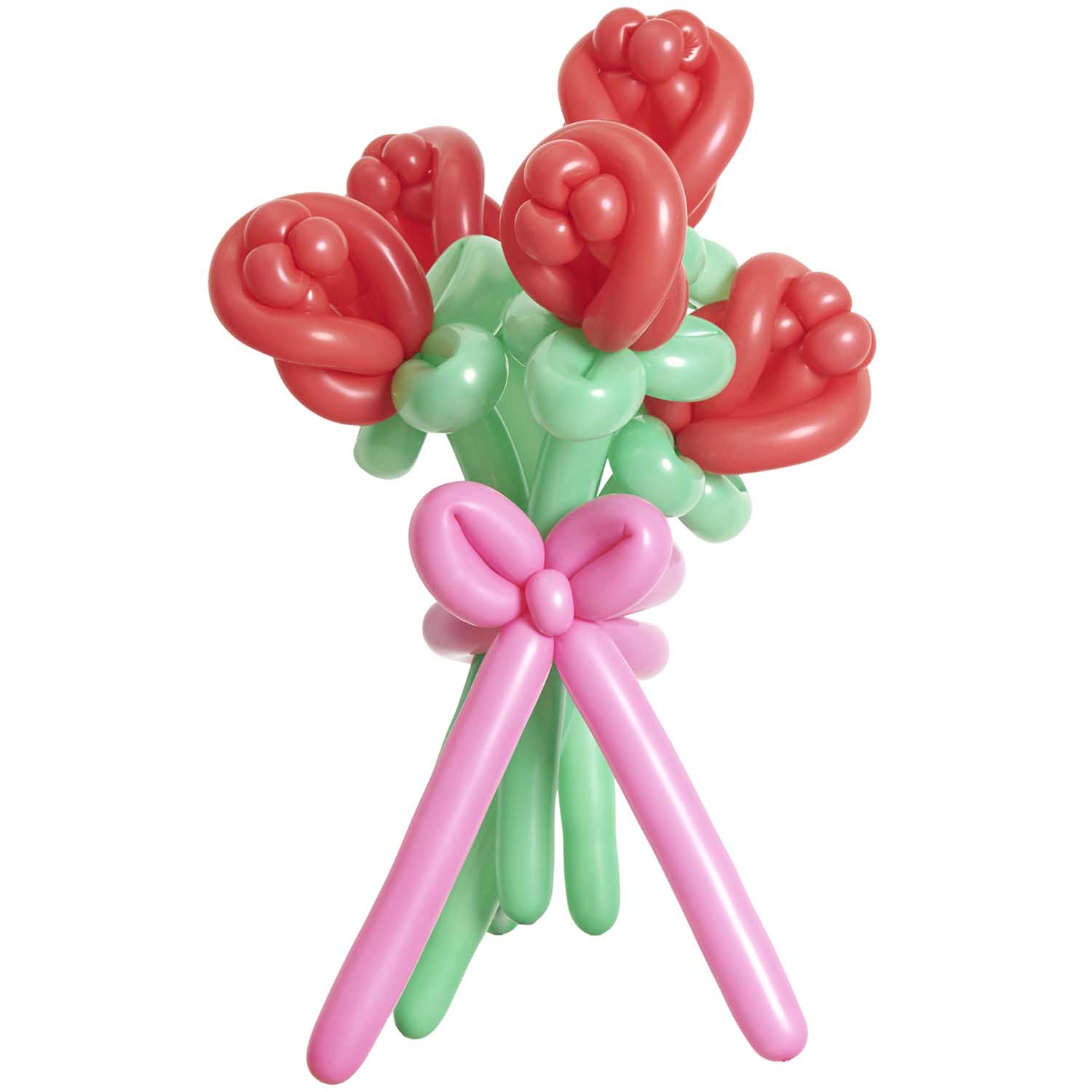 Luftballonset Strauß Rosen Rot