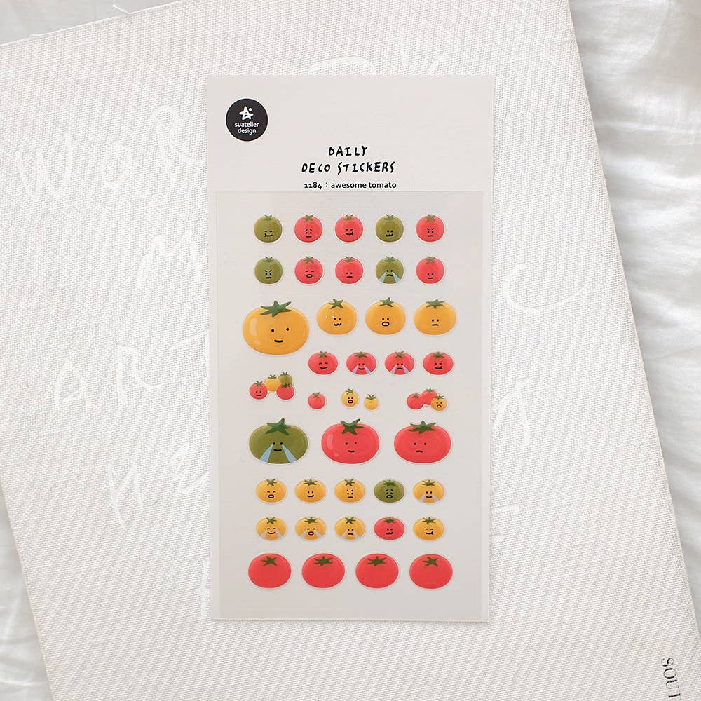 Suatelier Design Sticker Set Awesome Tomato