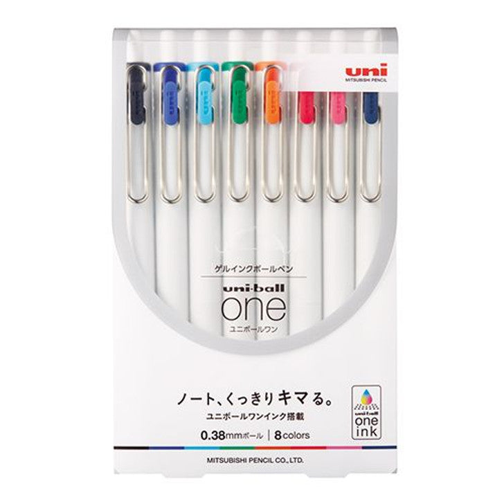 Mitsubishi Gelstifte Set Uni Ball One Gel Pen 0.38mm