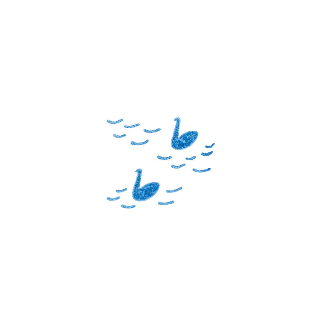 Kori Jirushi Acryl Stempel Swans