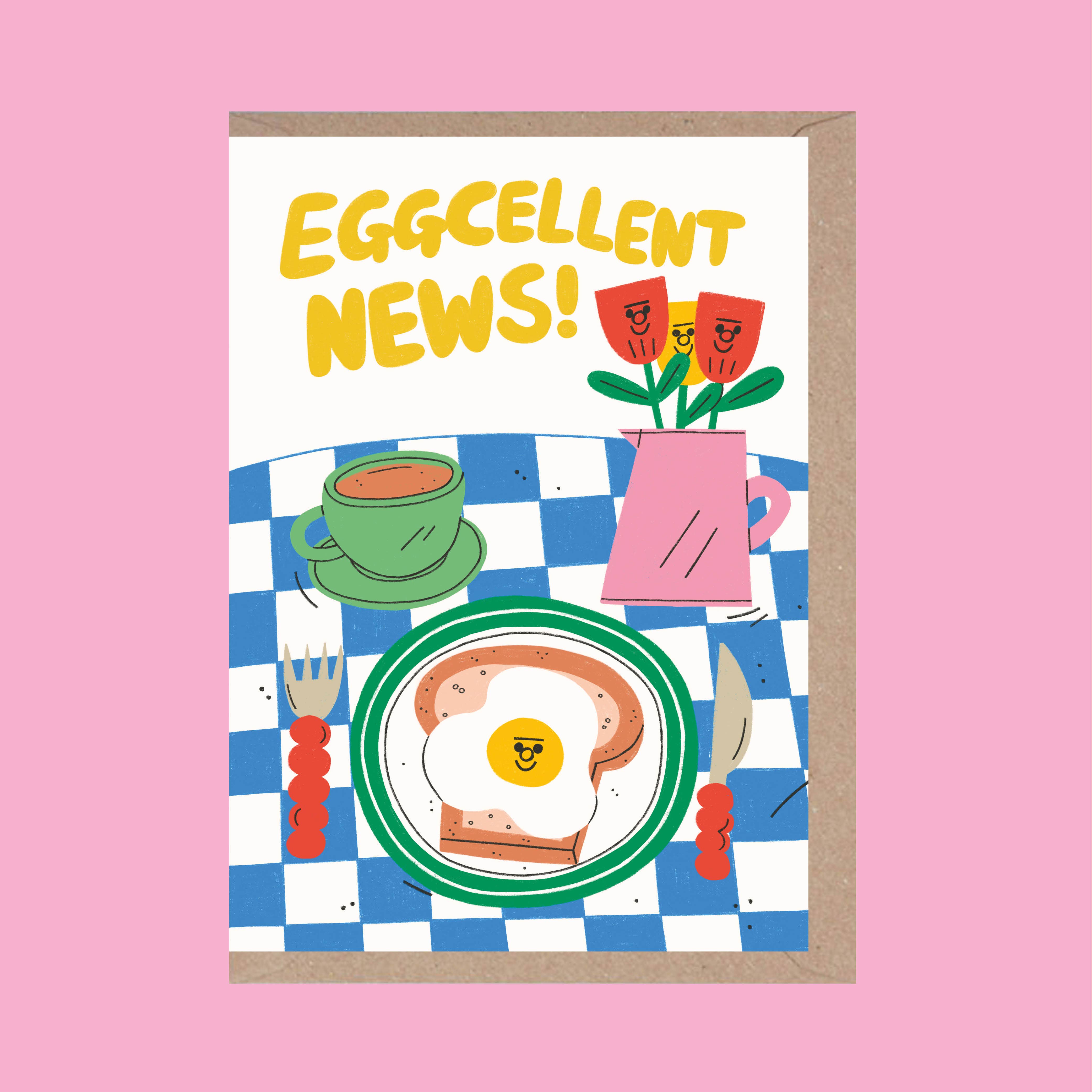 Rumble Cards x Tess Smith Roberts Klappkarte Eggcellent News