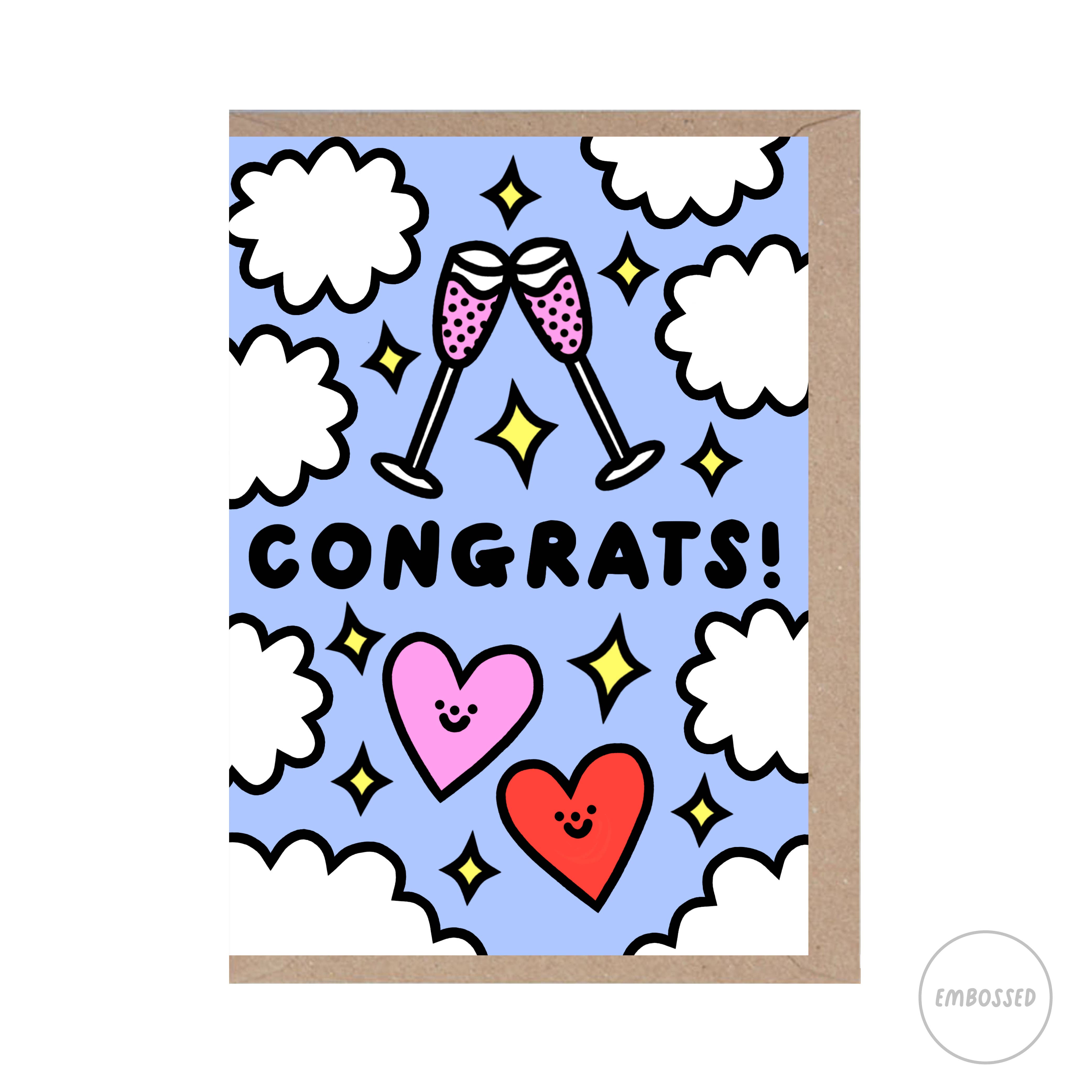 Rumble Cards x Lazy Disco Klappkarte Congrats