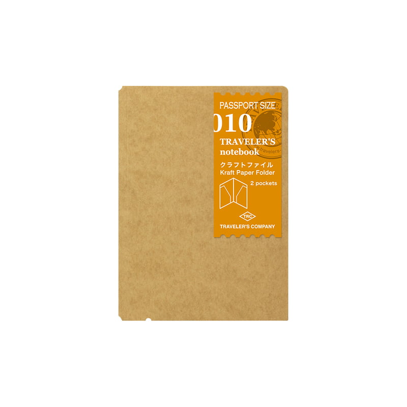 Traveler's Notebook TRC 010. Kraft Folder PP Size