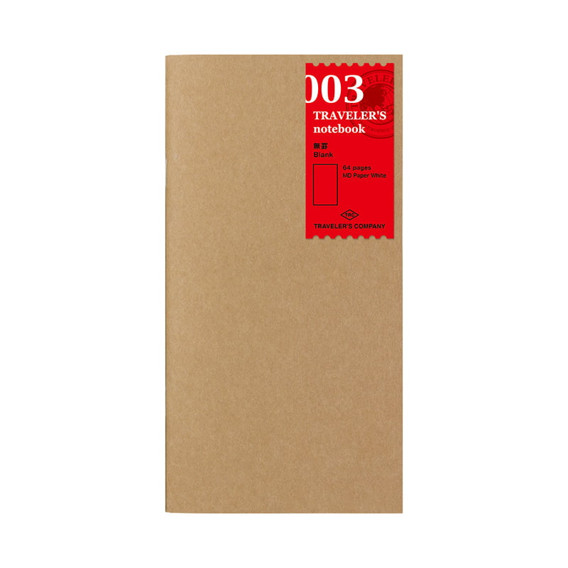 Traveler's Notebook TRC 003. Blank Notebook Refill