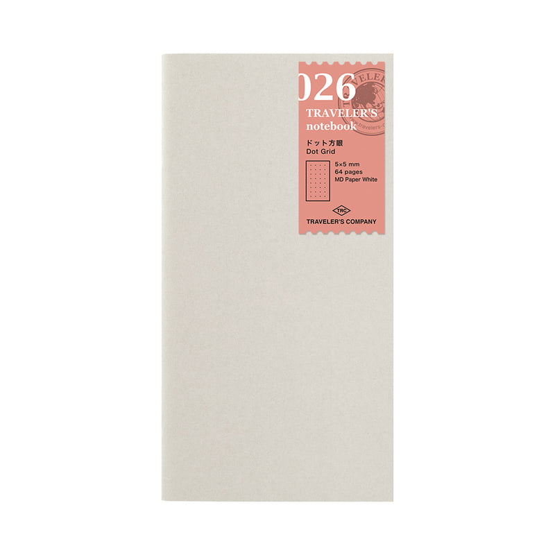 Traveler's Notebook TRC 026. Dot Grid Notebook Refill