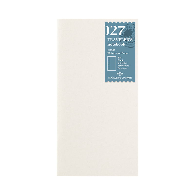 Traveler's Notebook TRC 027. Watercolor Paper Notebook Refill