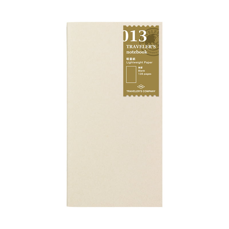 Traveler's Notebook TRC 013. Lightweight Paper Notebook Refill
