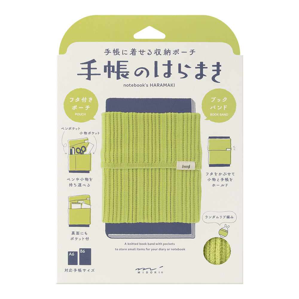 Midori Notizbuch Tasche Notebook’s Haramaki für A6-B6