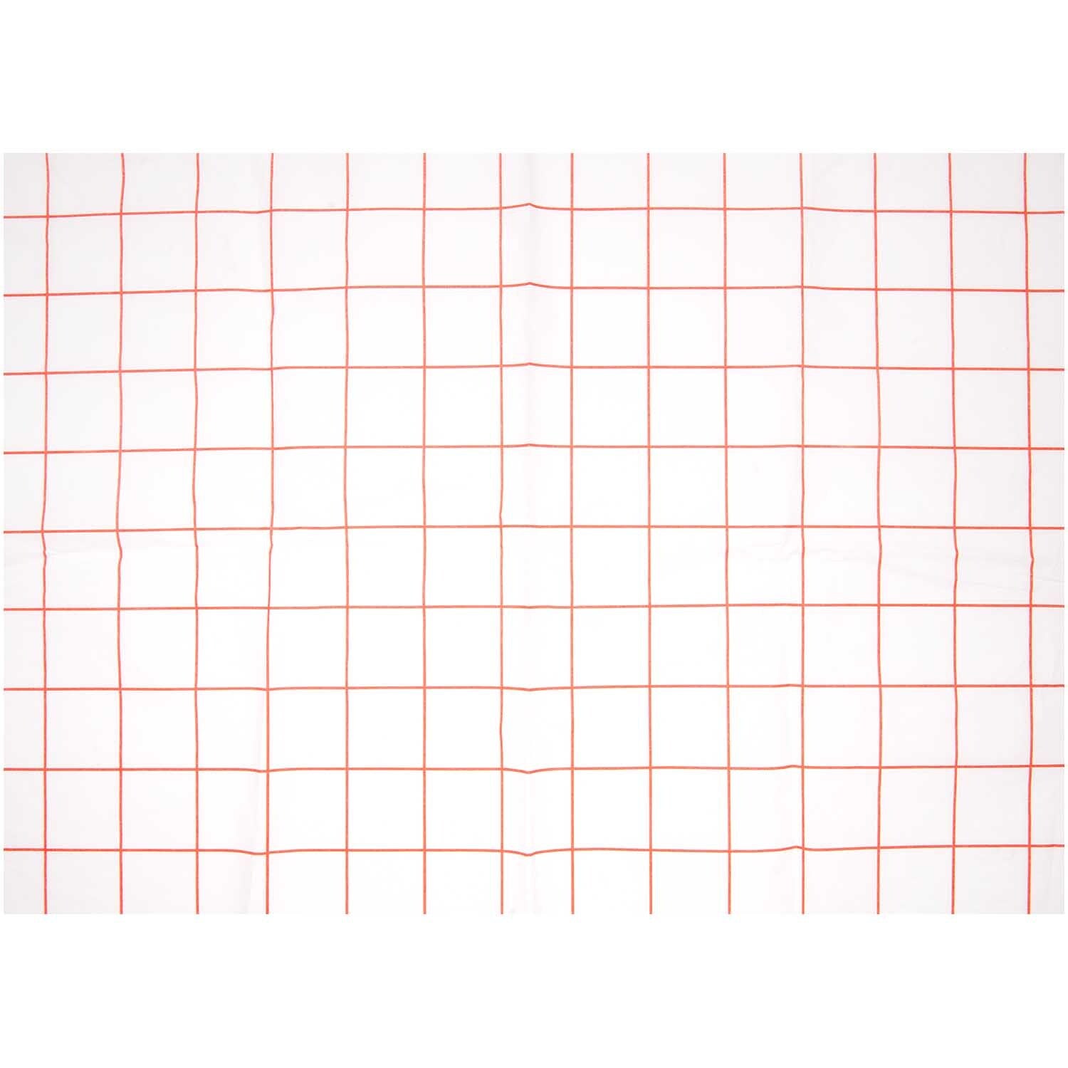 Paper Poetry Seidenpapier Karomuster Rot Weiß 50x70cm