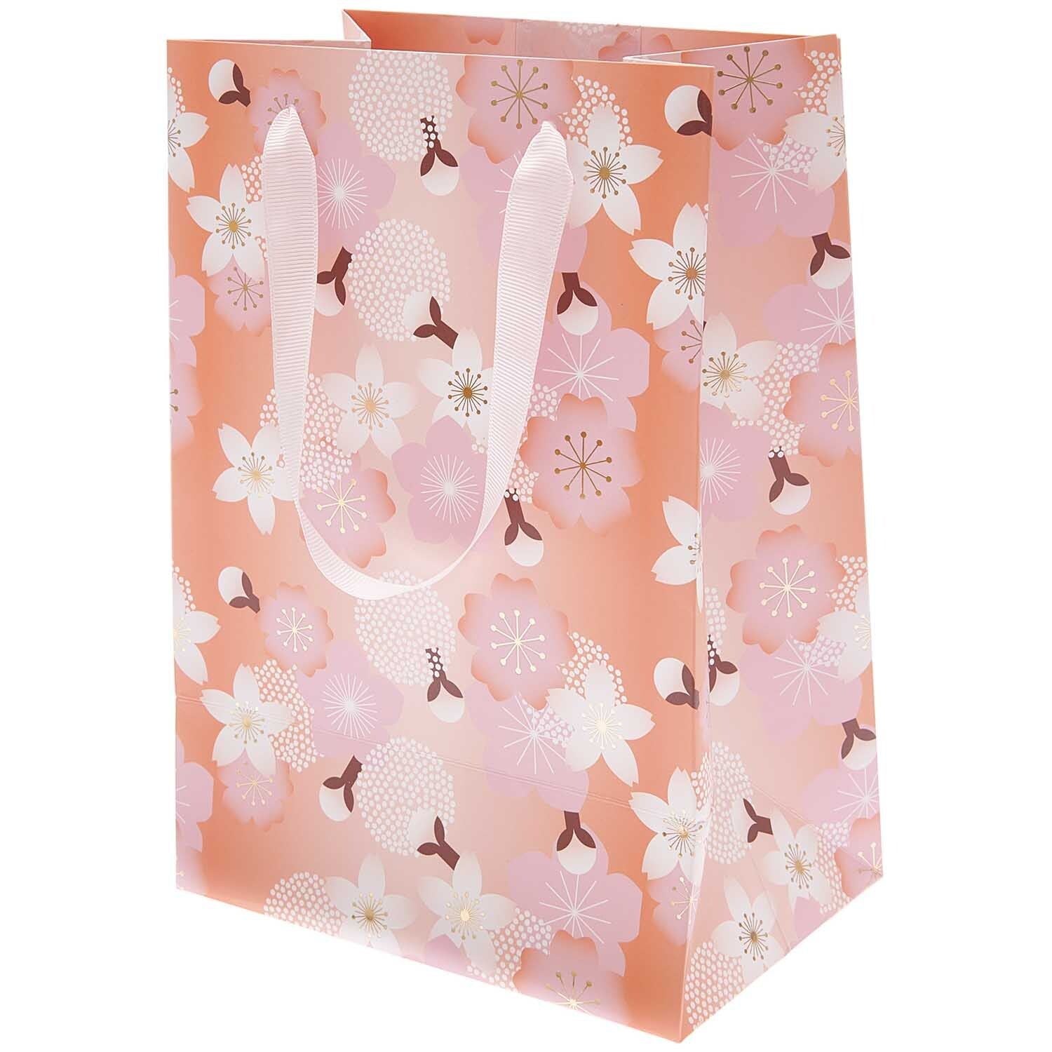 Paper Poetry Geschenktüte Kirschblüte Orange M
