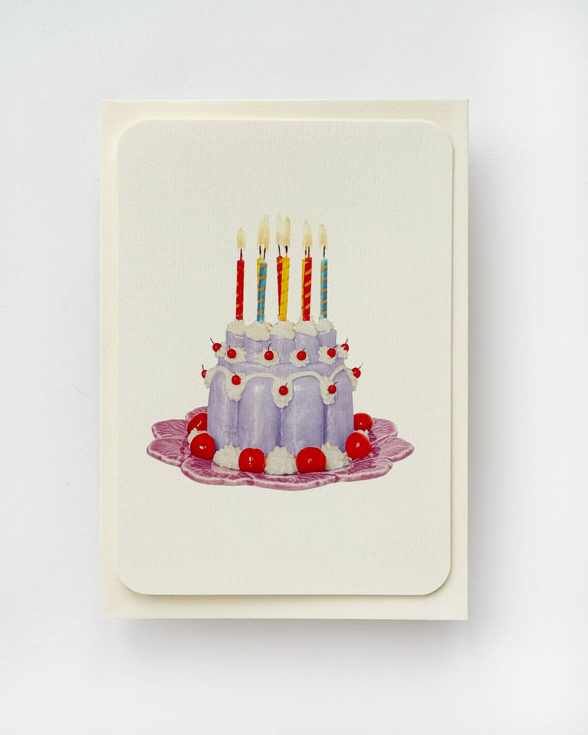 Canonbury Press Klappkarte Lavendelcreme Blancmange