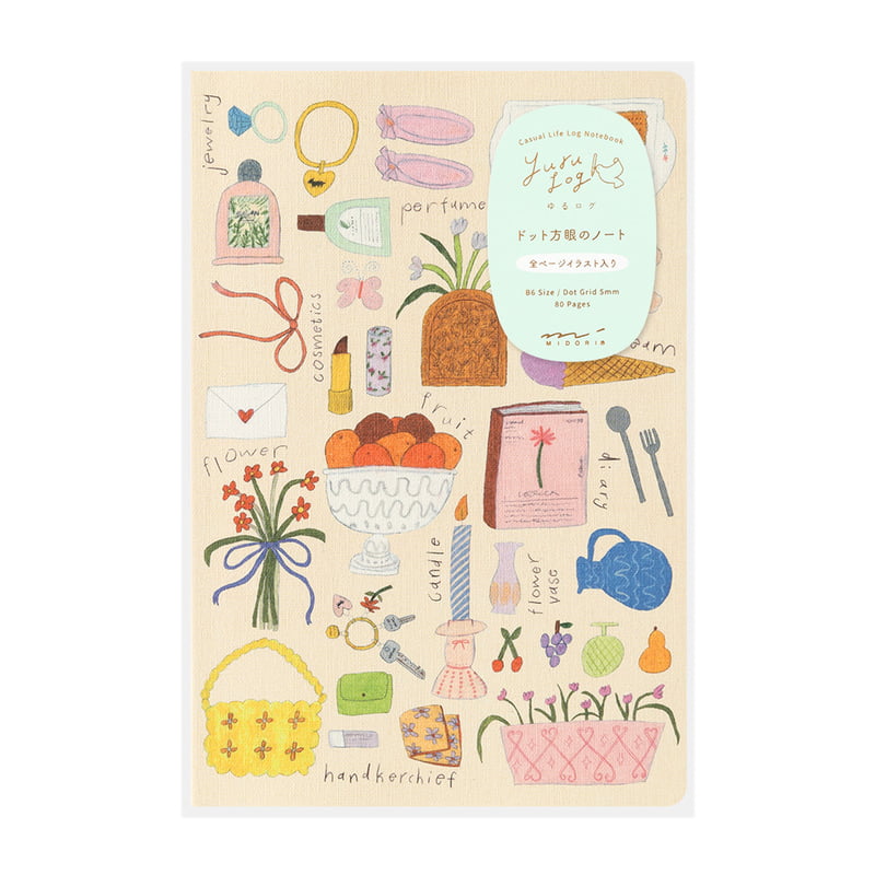 Midori Notizbuch Yuru Log My Life B6 punkt kariert
