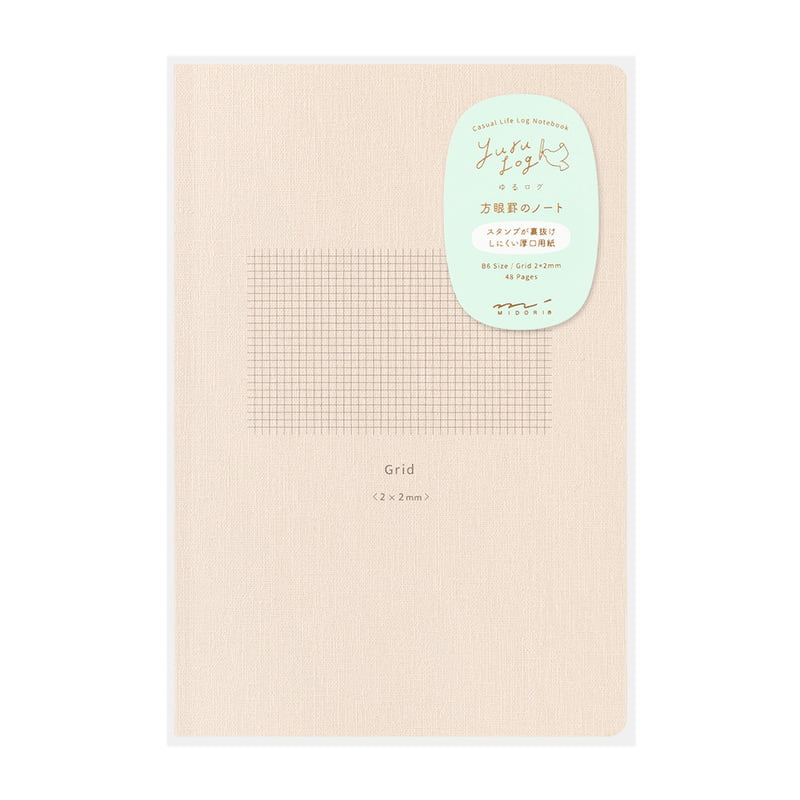 Midori Notizbuch Yuru Log Grid B6
