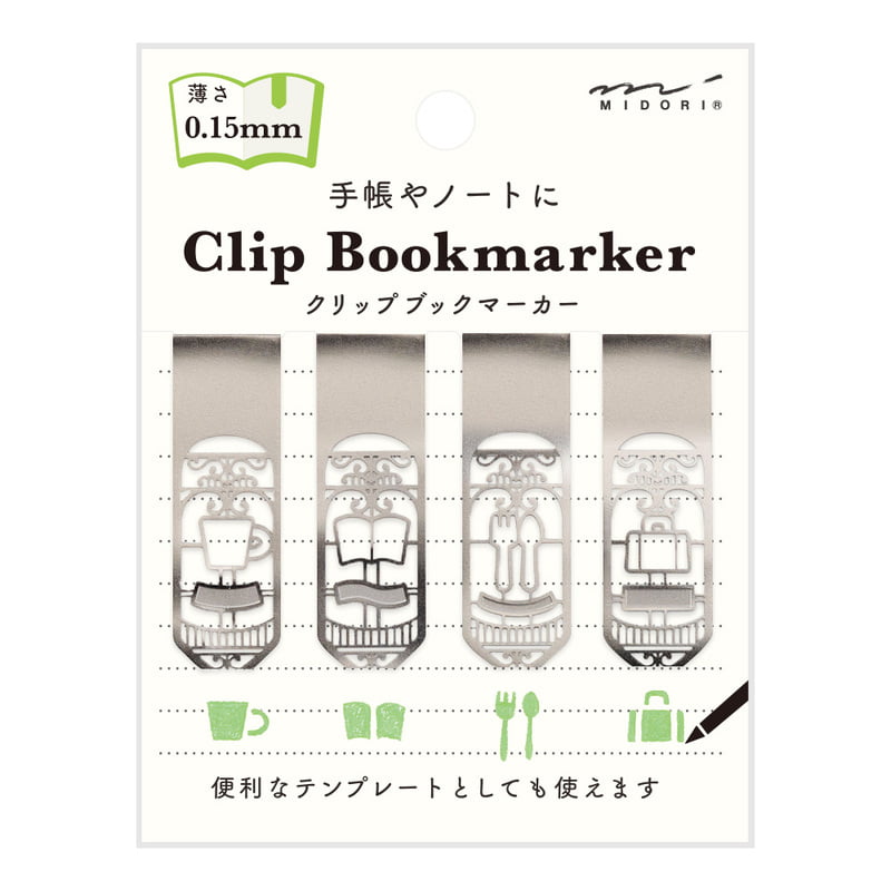 Midori Clip Bookmarker Living 4 Stk