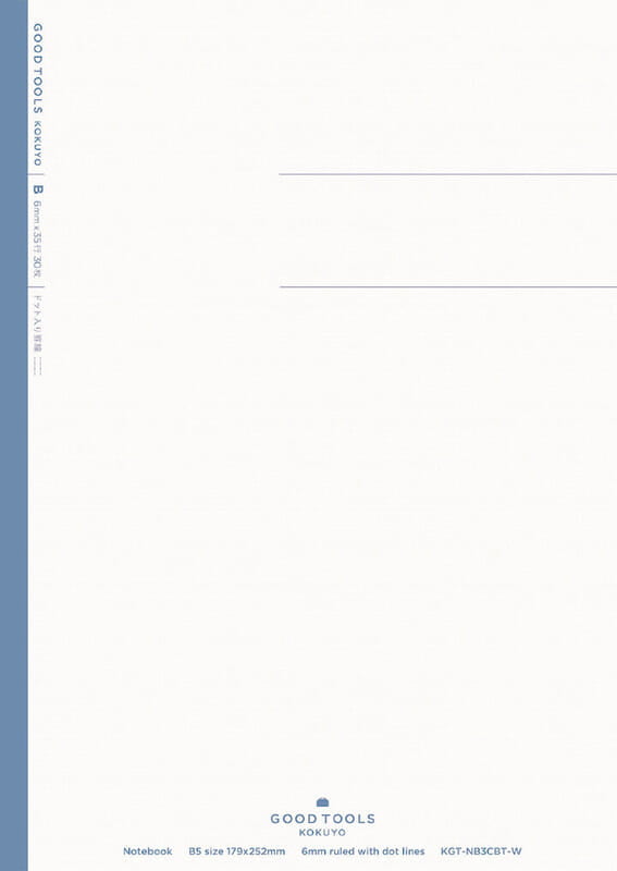 Kokuyo Notizbuch Dot B Ruled B5