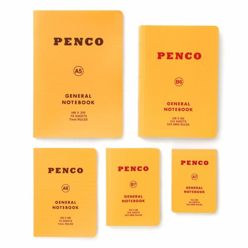 Penco Notizbuch Gelb Lined A5