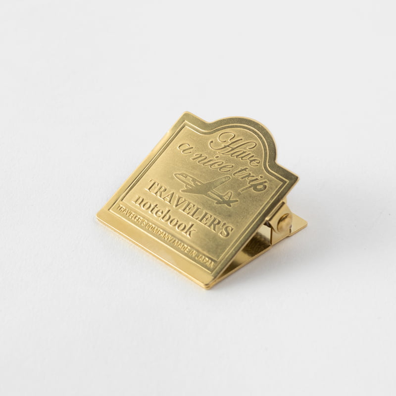 Traveler's Notebook TRC 030. Brass Clip Airplane
