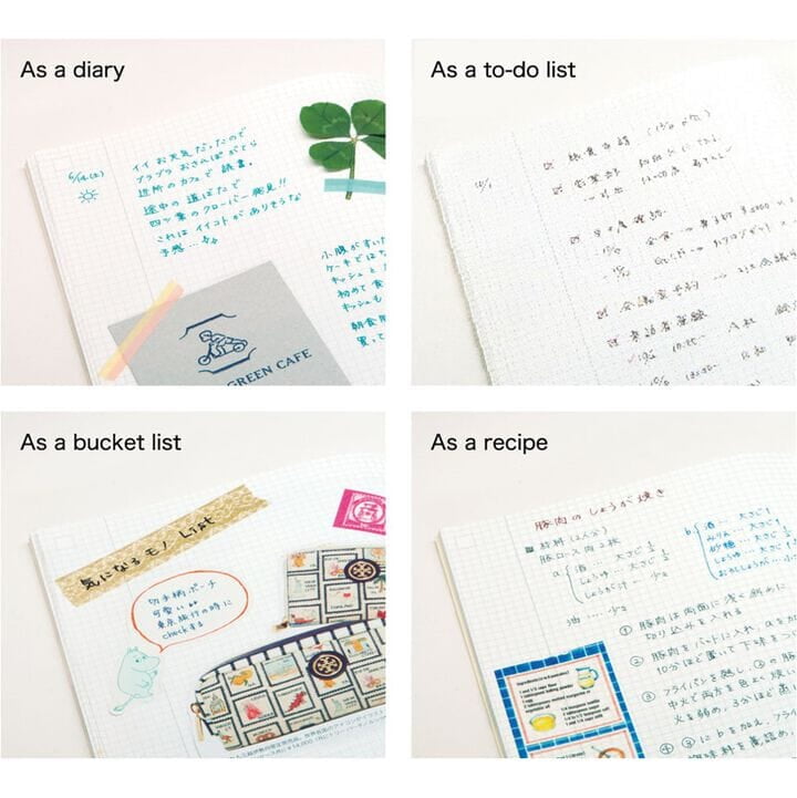 Kokuyo Notizbuch Jibun Techo Mini Idea Grid 2 Stk.